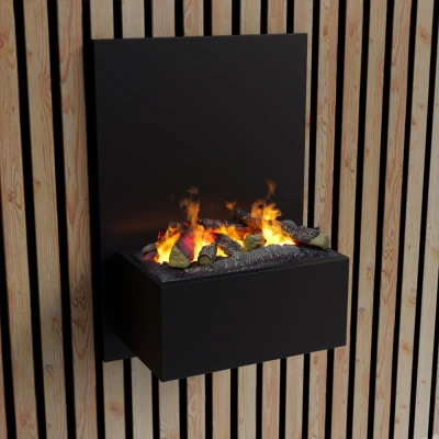 ScandiFlames Electric Brekke Sort vanddamp pejs ScandiFlames Electric Brekke Sort vanddamp pejs