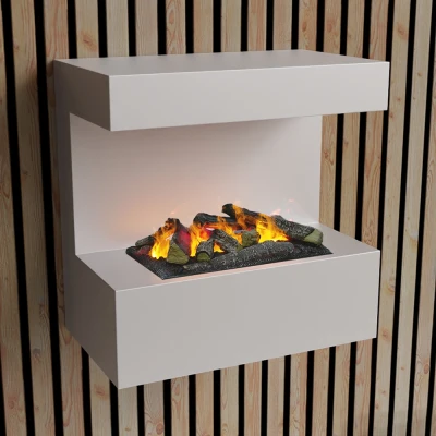 ScandiFlame Electric Late - Hvid Væghængt Opti-myst pejs ScandiFlame Electric Late - Hvid Væghængt Opti-myst pejs