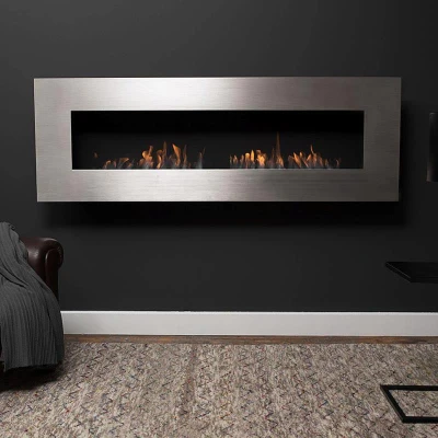 Børstet stål Nero 1750 Nero 1750 Icon Fires i boerstet staal