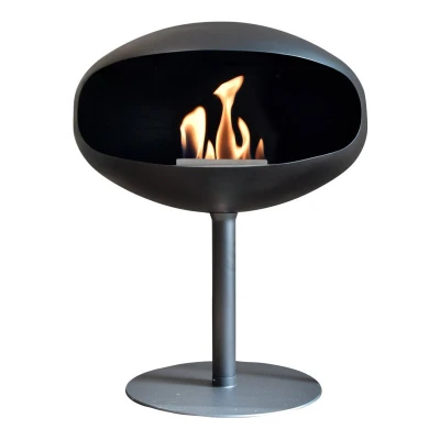 Cocoon Pedestal i sort med sort fod
