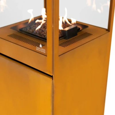 Marino Premium corten stål gas terrassevarmer