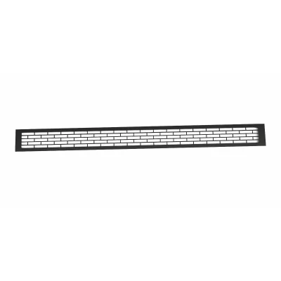 Ventilationsrist Sort - 100x9 cm med et ventilationsareal 450 cm²