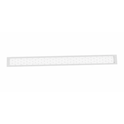 Ventilationsrist Hvid - 100x9 cm med et ventilationsareal 450 cm²