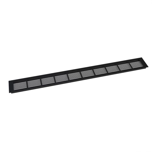 Ventilationsrist Sort - 100x11 cm - Ventilationsareal 420 cm² | Køb her Ventilationsrist Sort - 100x11 cm med et ventilationsareal 420 cm²