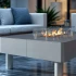 Fika Fire Coffee Table – udendørs sofabord med indbygget gaspejs i silk grey