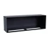 Foco One 1500 media wall indbygningsbiopejs med sort ramme og sikkerhedsglas
