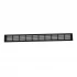 Ventilationsrist Sort - 100x11 cm med et ventilationsareal 420 cm²